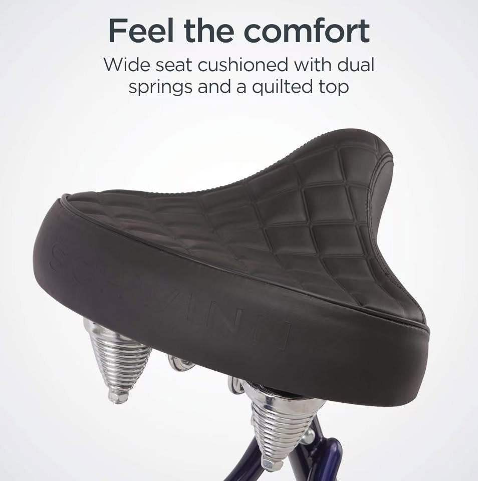 26'' Schwinn Mikko Beach Cruiser Bike for Adult Men and Women, 137-Speed Twist Shifter Options