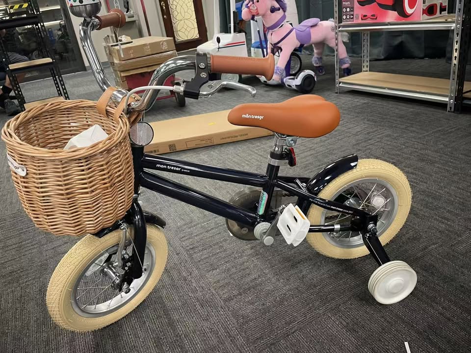 montresor Toddler Bike 1-3 Years, Kids' Bicycles for Baby Girl with Removable Training Wheels, Bell