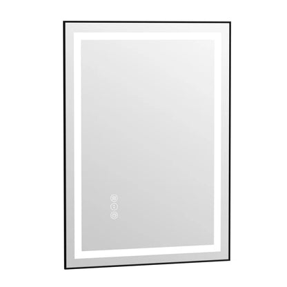 anard Rectangle Front Light and Backlit Aluminum Framed Mirror LED Vanity MirrorLED Mirror