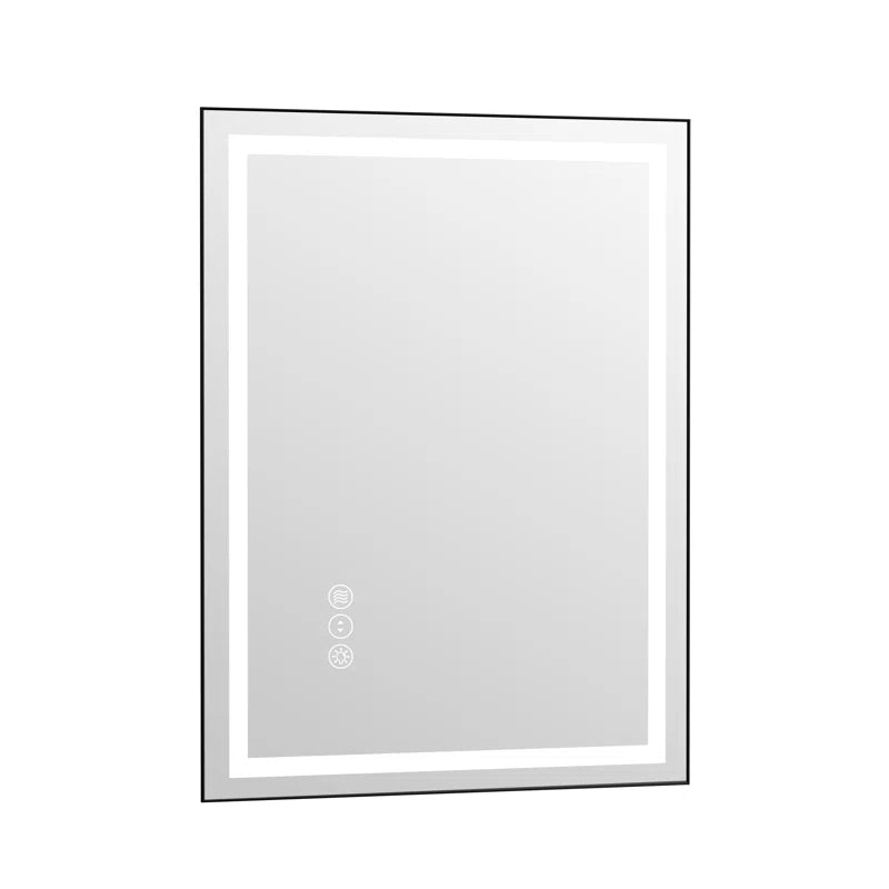 Lanard Rectangle Front Light and Backlit Aluminum Framed Mirror LED Vanity MirrorLED Mirror