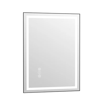 Lanard Rectangle Front Light and Backlit Aluminum Framed Mirror LED Vanity MirrorLED Mirror