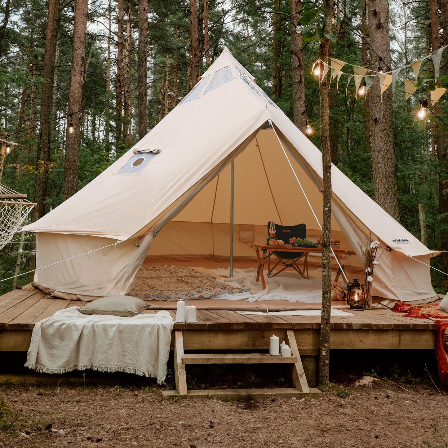 4M Cotton Bell Skylight Tent