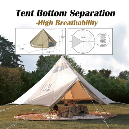 4M Cotton Bell Skylight Tent