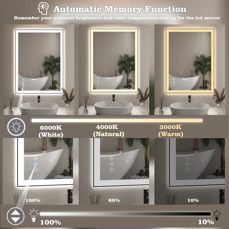 32" X 24" This wall mirror is a Practical and decorative mirror