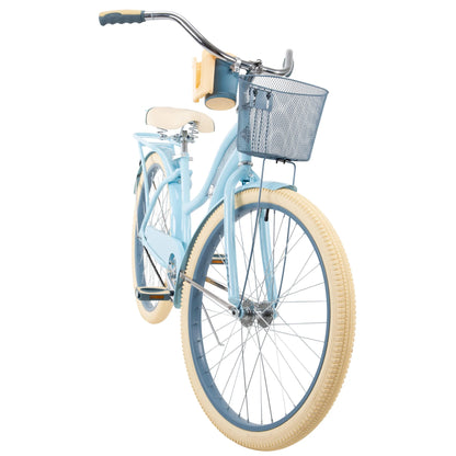 refurbish Huffy Nel Lusso Cruiser Bike, 26" Wheels, Adults Ages 13+ Years, Light Blue