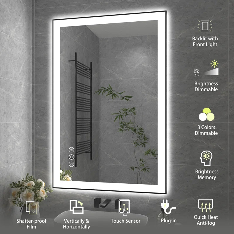 36" X 24" This wall mirror is a Practical and decorative mirror