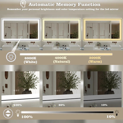 60" X 36" This wall mirror is a Practical and decorative mirror