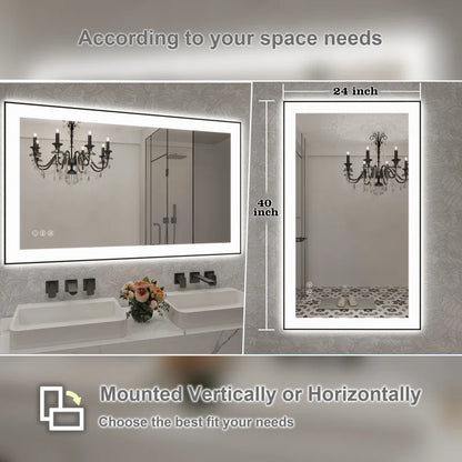 40" X 24" This wall mirror is a Practical and decorative mirror