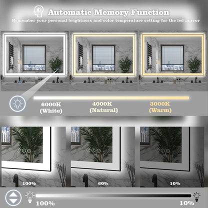 48" X 32" This wall mirror is a Practical and decorative mirror