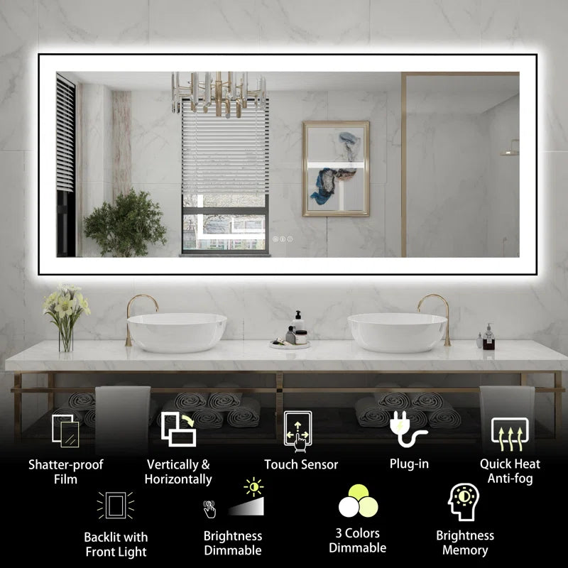 72" X 32" This Wall Mirror Is A Practical And Decorative Mirror