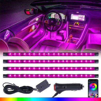 Atmosphere Light -18led Rgb-cigarette Lighter Plug-set Color Box