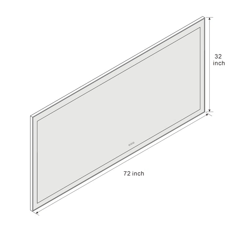 72" X 32" This Wall Mirror Is A Practical And Decorative Mirror