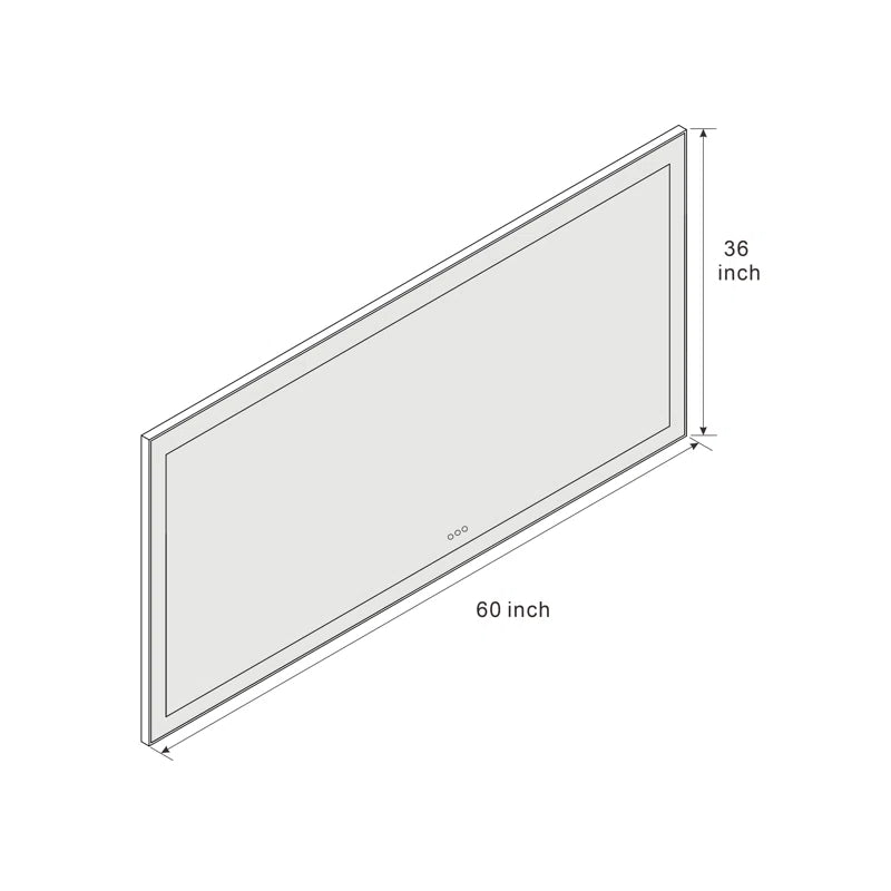 60" X 36" This wall mirror is a Practical and decorative mirror