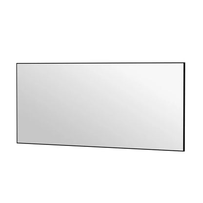 72" x 32"(Black)Lesamuel Wall Mounted Vanity Mirror w/ Aluminum Frame for Bedroom, Entryway, Living Room