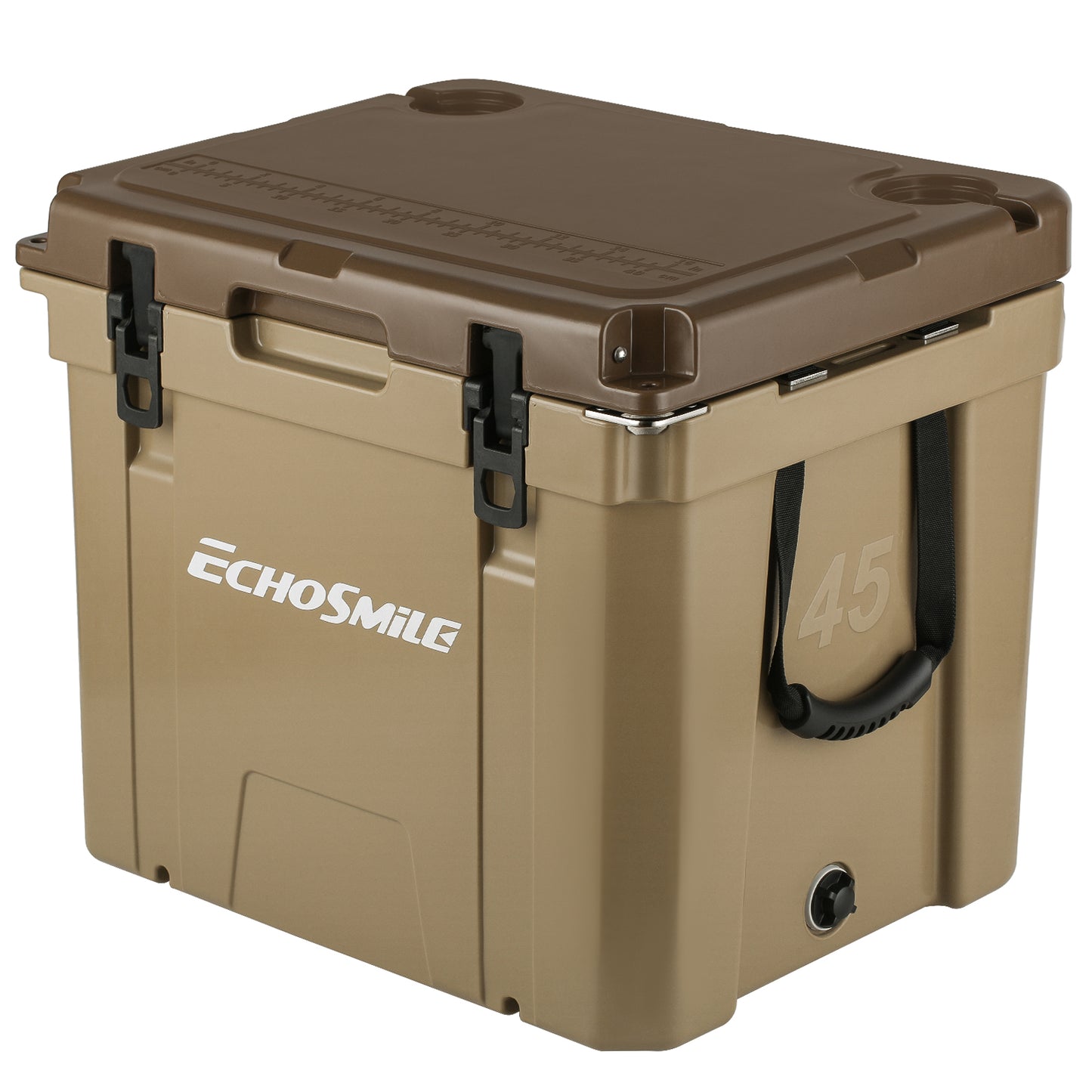 45Qt Khaki Brown Colorblocked Insulated Case