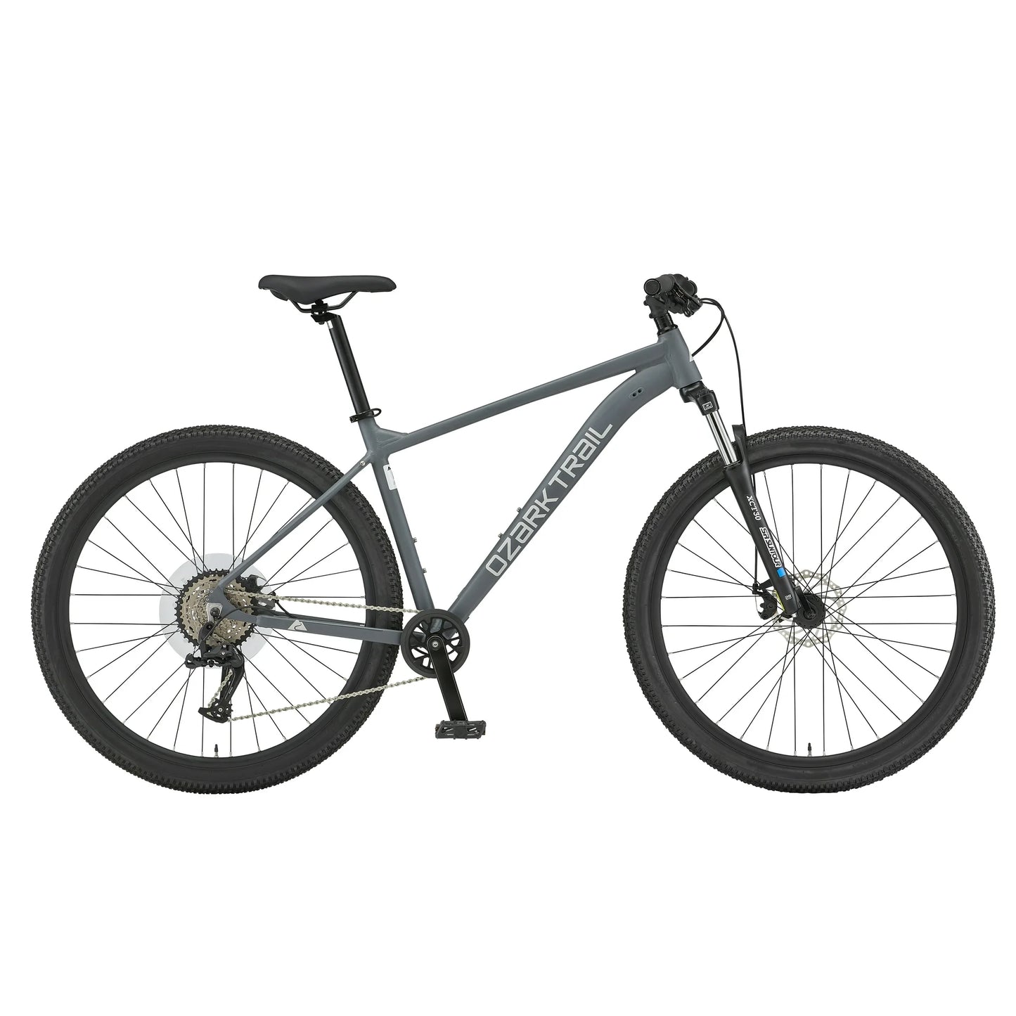 Refurbish Ozark Trail 29" Ridge Mountain Bike, Large Frame, Fits Riders 5'9" - 6'2"+, Gray, Adult, Unisex