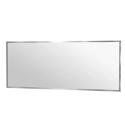 84" x 32"（Silver）Lesamuel Wall Mounted Vanity Mirror w/ Aluminum Frame for Bedroom, Entryway, Living Room