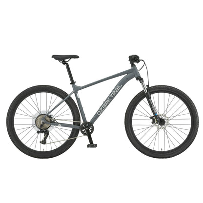 refurbish Ozark Trail 29" Ridge Mountain Bike, Large Frame, Fits Riders 5'9" - 6'2"+, Gray, Adult, Unisex