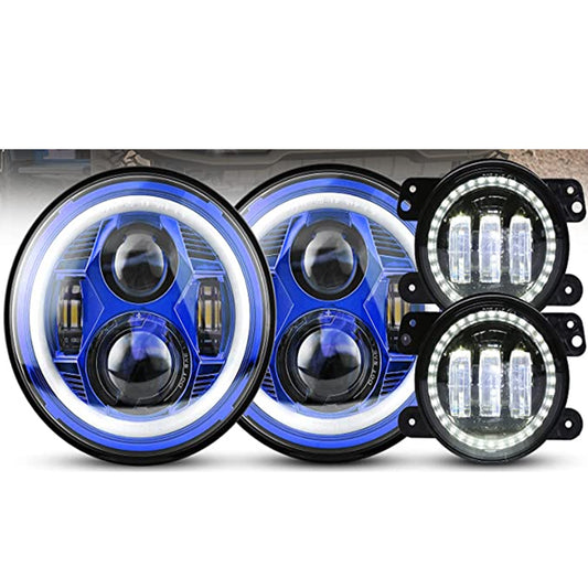 Jeep Demon Fog Light Combination Blue