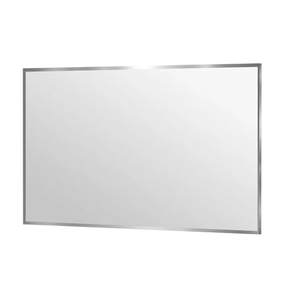 60" x 36"（Silver）Lesamuel Wall Mounted Vanity Mirror w/ Aluminum Frame for Bedroom, Entryway, Living Room