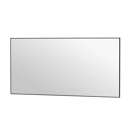 72" x 36"(Black)Lesamuel Wall Mounted Vanity Mirror w/ Aluminum Frame for Bedroom, Entryway, Living Room