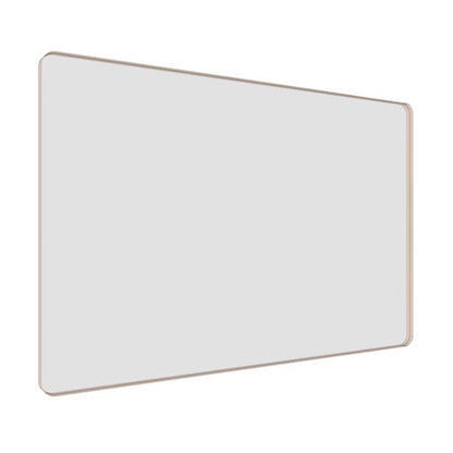 60" x 40'' (Silver) Filleted Corner Wall Mounted Mirror, Bathroom Mirror, Vanity Wall Mirror With Metal Frame