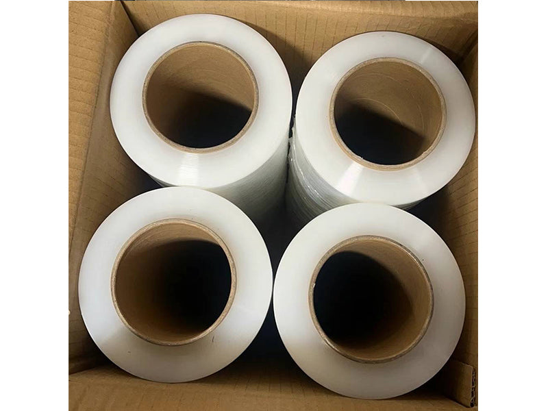 18"x 1500 FT Roll - 80 Gauge Thick + Heavy Duty .Stretch wrap Moving & Packing Wrap. Industrial Strength, Plastic Pallet Shrink Film Ideal for Furniture, Boxes, Pallets… (White, 4 Pack)