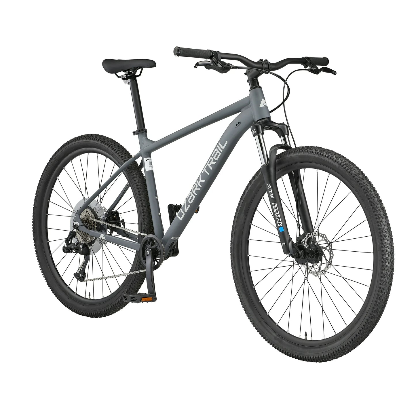 refurbish Ozark Trail 29" Ridge Mountain Bike, Large Frame, Fits Riders 5'9" - 6'2"+, Gray, Adult, Unisex