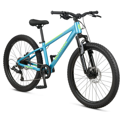 refurbish bike Schwinn Axum Sport Youth Mountain Bike, 24" Wheels, Youth Ages 14+, Blue