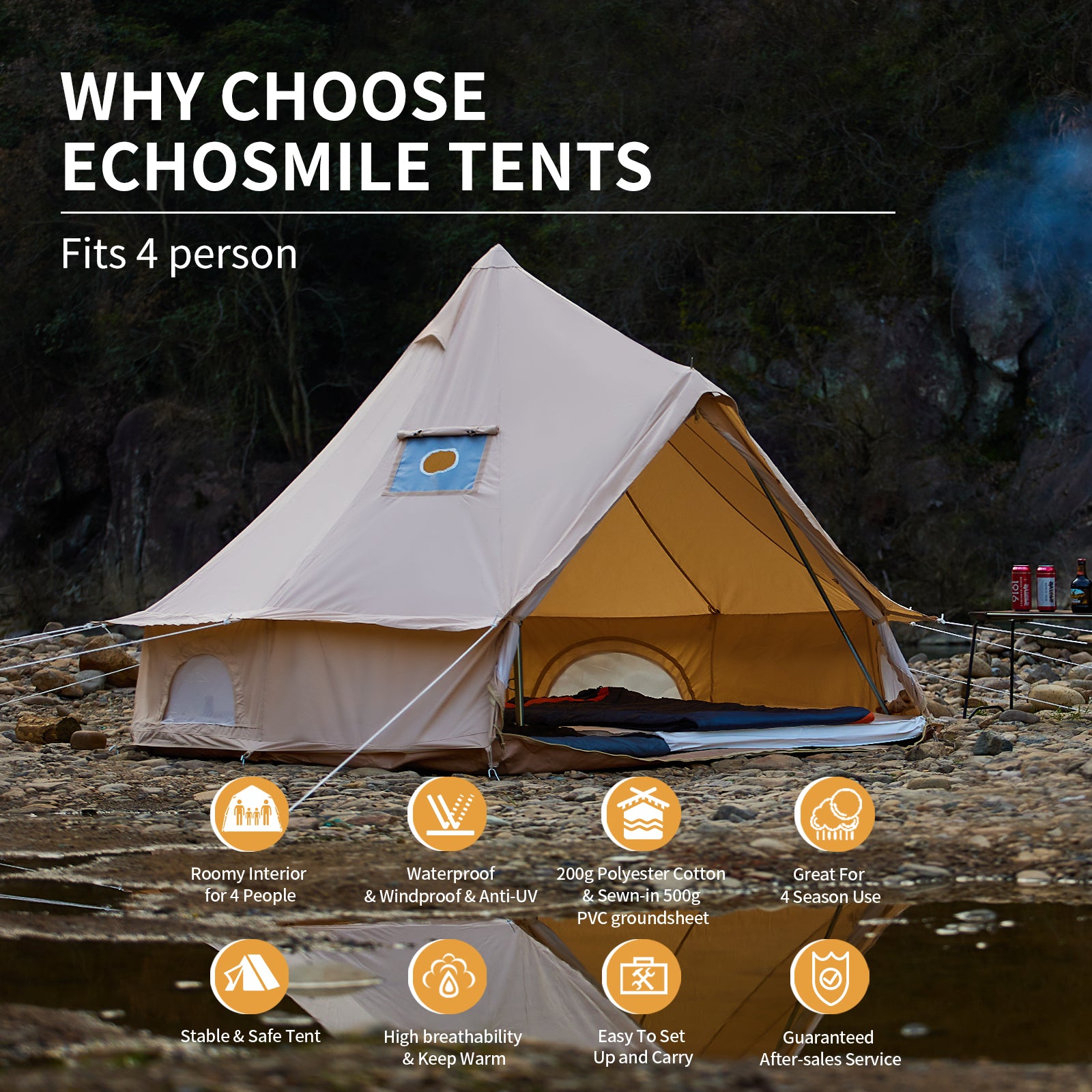 3m bell tent 3M Cotton Bell Tent – RigMore In Stock