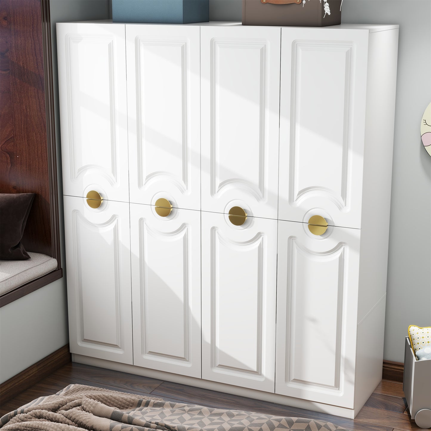 Four-door European-style closet (one 2-pack not sold separately)