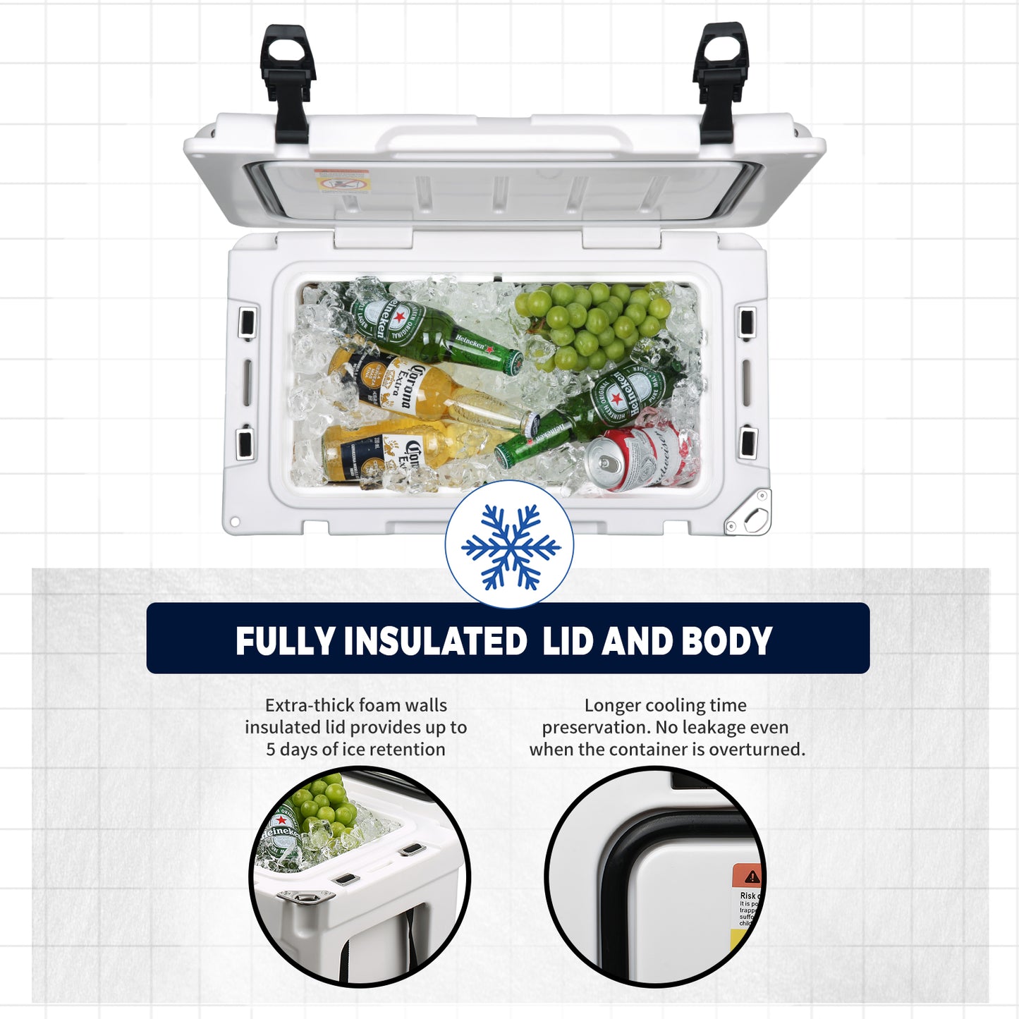 30QT New White Warming Box