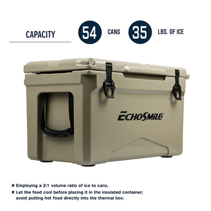 35Qt New Khaki Colored Insulated Box