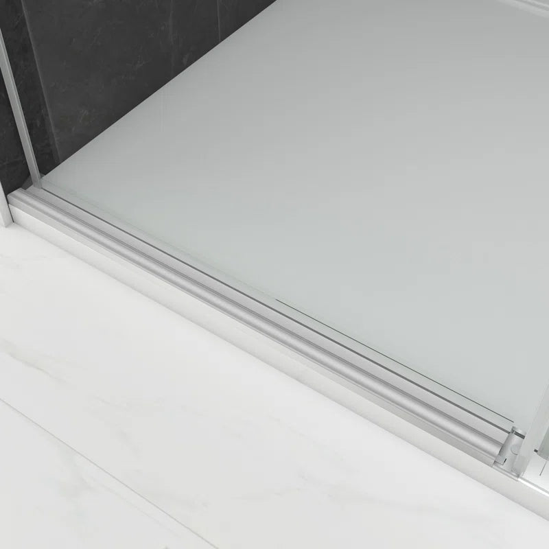 60" W x 76" Sliding Frameless Shower Door