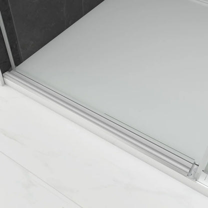 60" W x 76" Sliding Frameless Shower Door