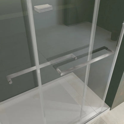 73" W x 79" H  Double Sliding Door Shower Door With Closing System