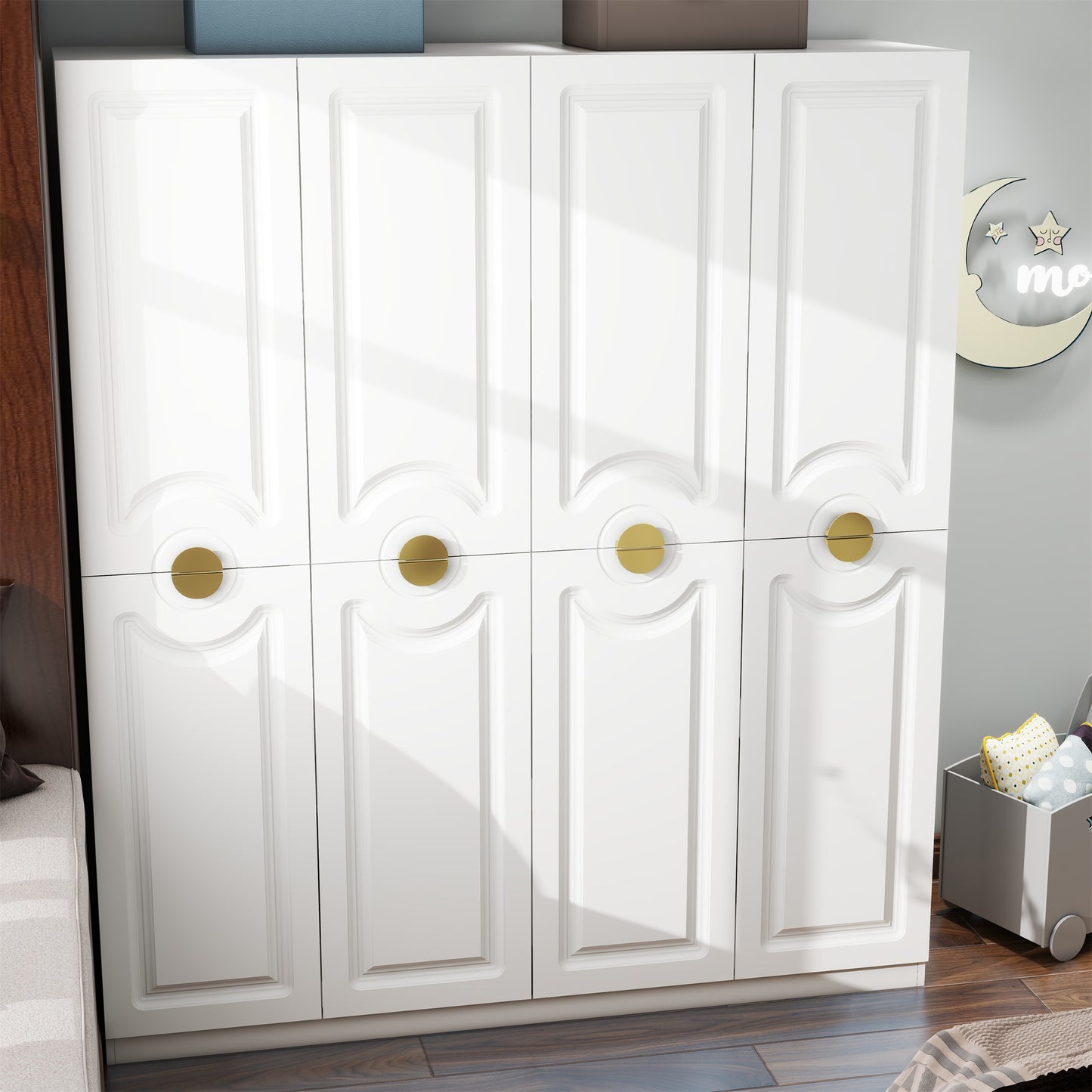 Four-door European-style closet (one 2-pack not sold separately)