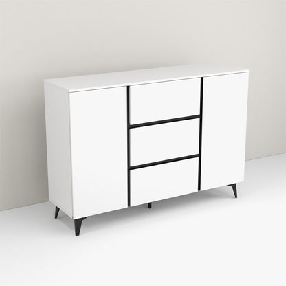 3 Drawers and 2 Doors Light Luxury Sideboard Buffet Cabinet