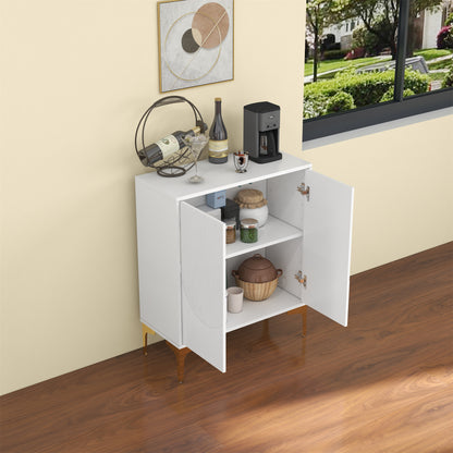 2 Door Accent Cabinet (WHITE)