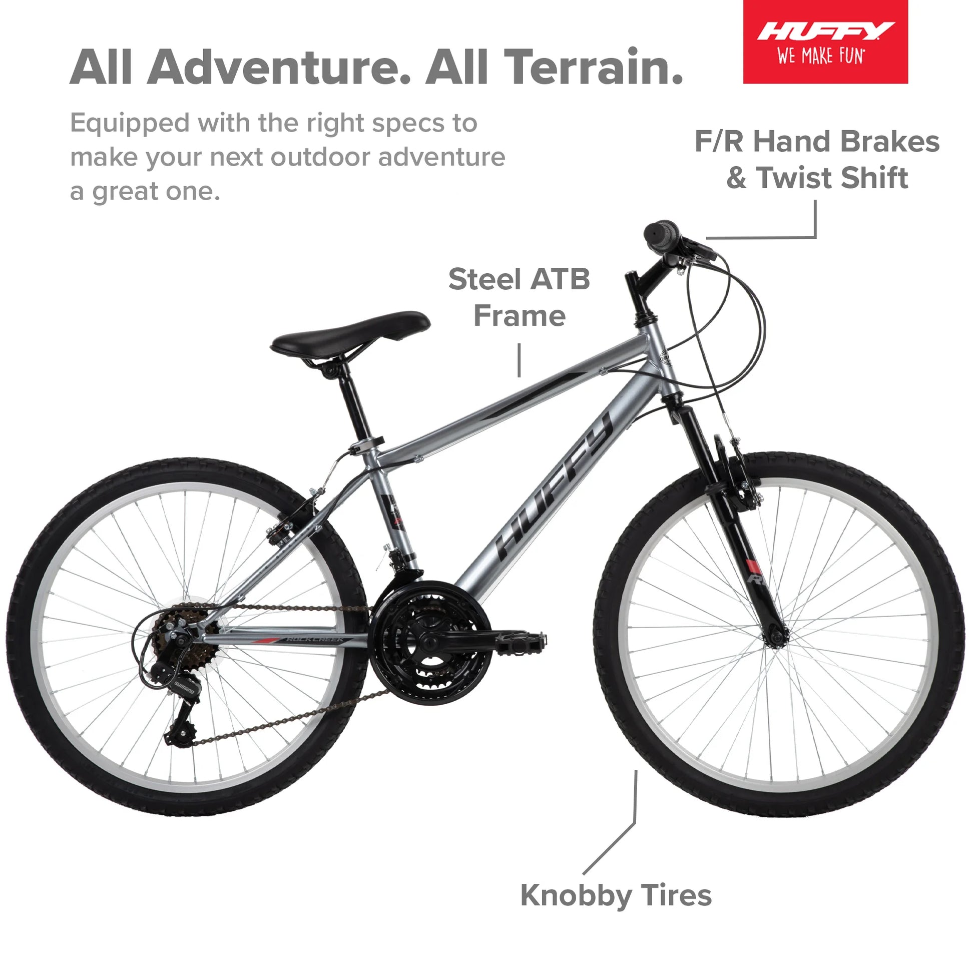 huffy mountainbike Refurbish Huffy Rock Creek Mountain Bike, 24" Wheels, Adult Ages 13+, – RigMore In Stock