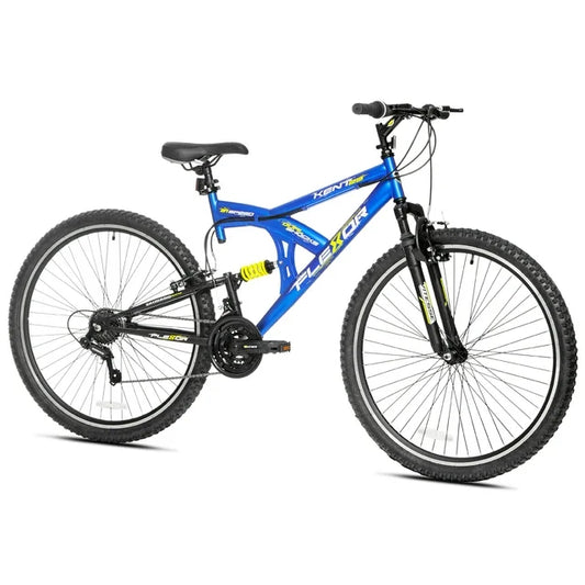 29" Kent Flexor Dual Suspension Mountain Bike, 29" Wheels, Adult Ages 14+, Blue