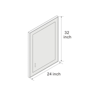 32" X 24" This wall mirror is a Practical and decorative mirror