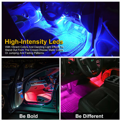 Atmosphere light 15LED RGB APP-cigarette lighter plug color box