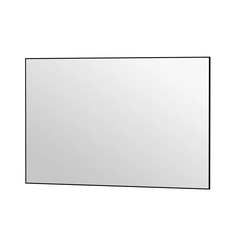 40" x 60"(Black) Lesamuel Wall Mounted Vanity Mirror w/ Aluminum Frame for Bedroom, Entryway, Living Room