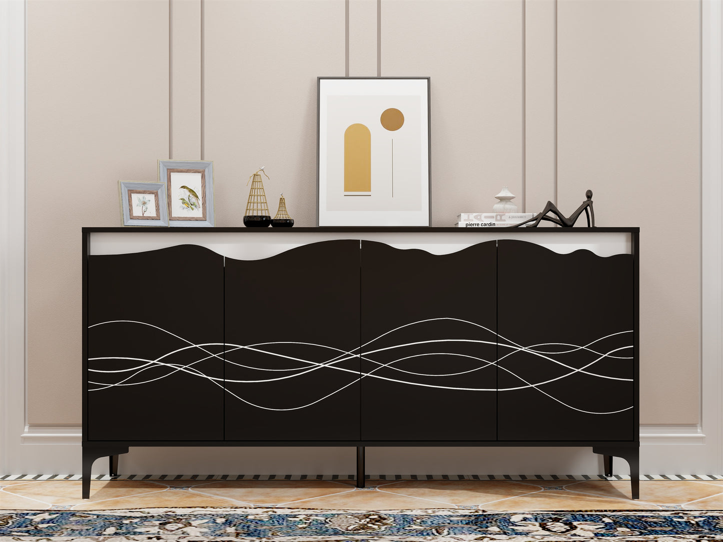 Four-door modern sideboard