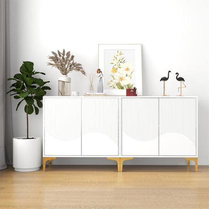 2 Door Accent Cabinet (WHITE)