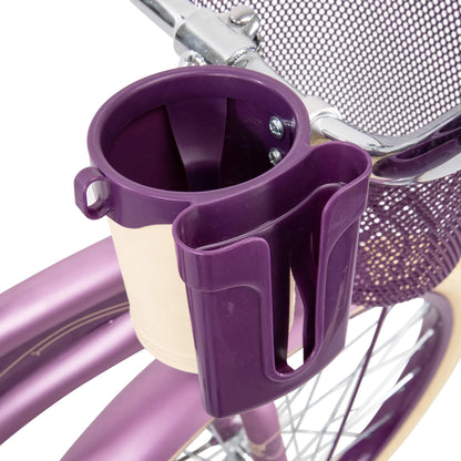 refurbish Huffy Nel Lusso Girls' Cruiser Bike, 24" Wheels, Ages 12+ Years, Purple