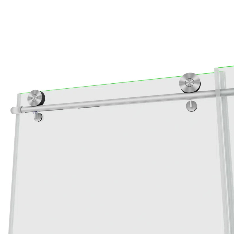 60" W x 76" Sliding Frameless Shower Door