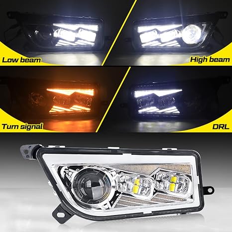 ATV Beach Lights New-Silver-White-Yellow Daytime Running Lights-Pair