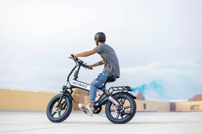 Heybike - Tyson Foldable E-bike w/ 55mi Max Operating Range & 28 mph Max Speed - Blue